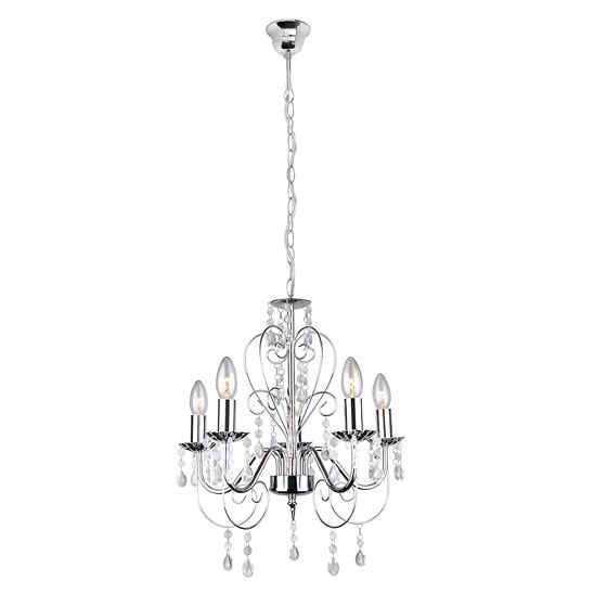 TOOLIGHT hängande taklampa EBT008-5CP Krom 45x120x45cm