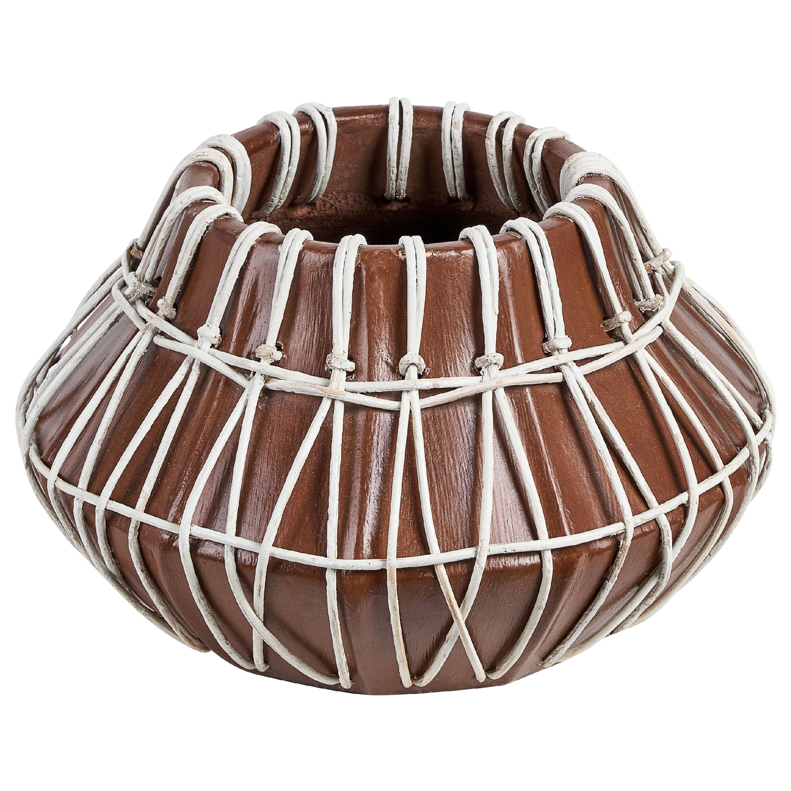 Dekorationsvas KLUET 22 cm Keramik Brun