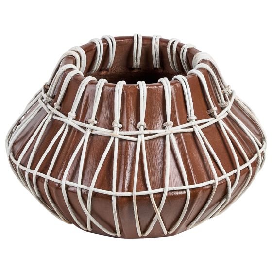 Dekorationsvas KLUET 22 cm Keramik Brun