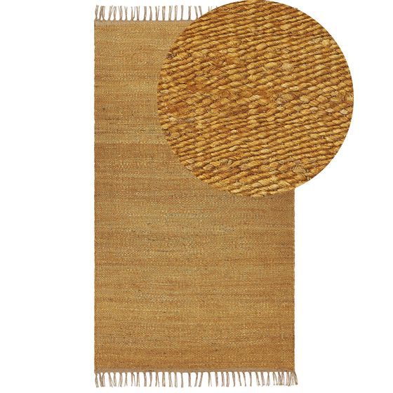 Matta LUNIA Senapsgul 80 x 150 cm Jute