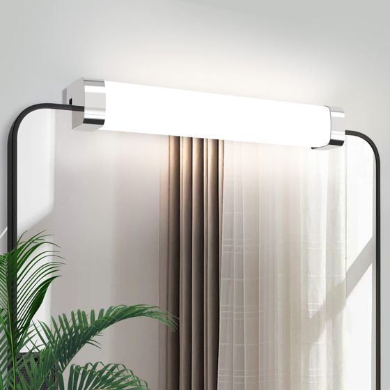 NETTLIFE LED - spegelvägglampa med 10 W sockel, set om 2, neutralvit 4000K, krom