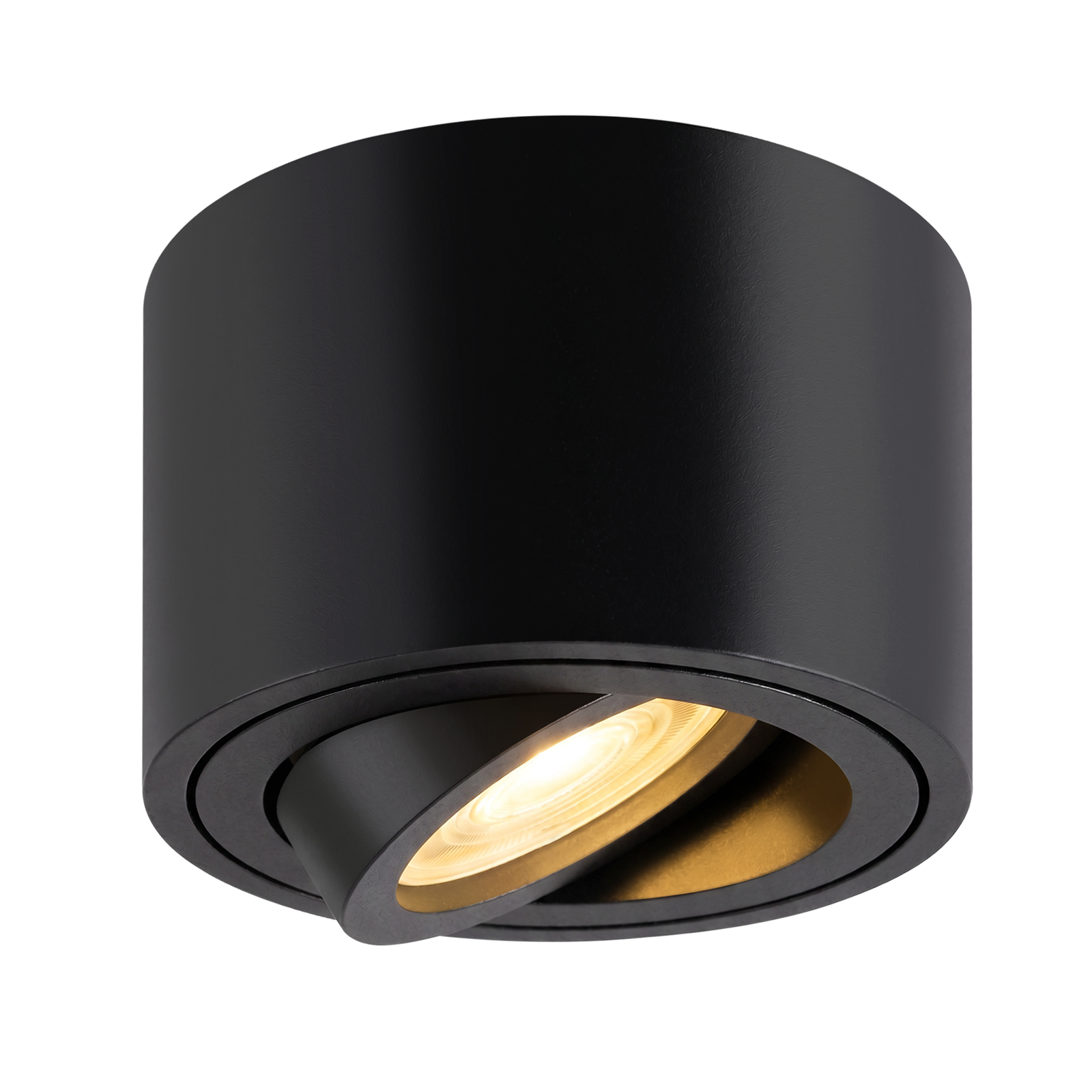 NETTLIFE 4-delat dimbart vitt utanpåliggande LED-spotlightset, 3CCT 3000K-6500K, ultraplatt Ø80x50mm, 30° justerbart