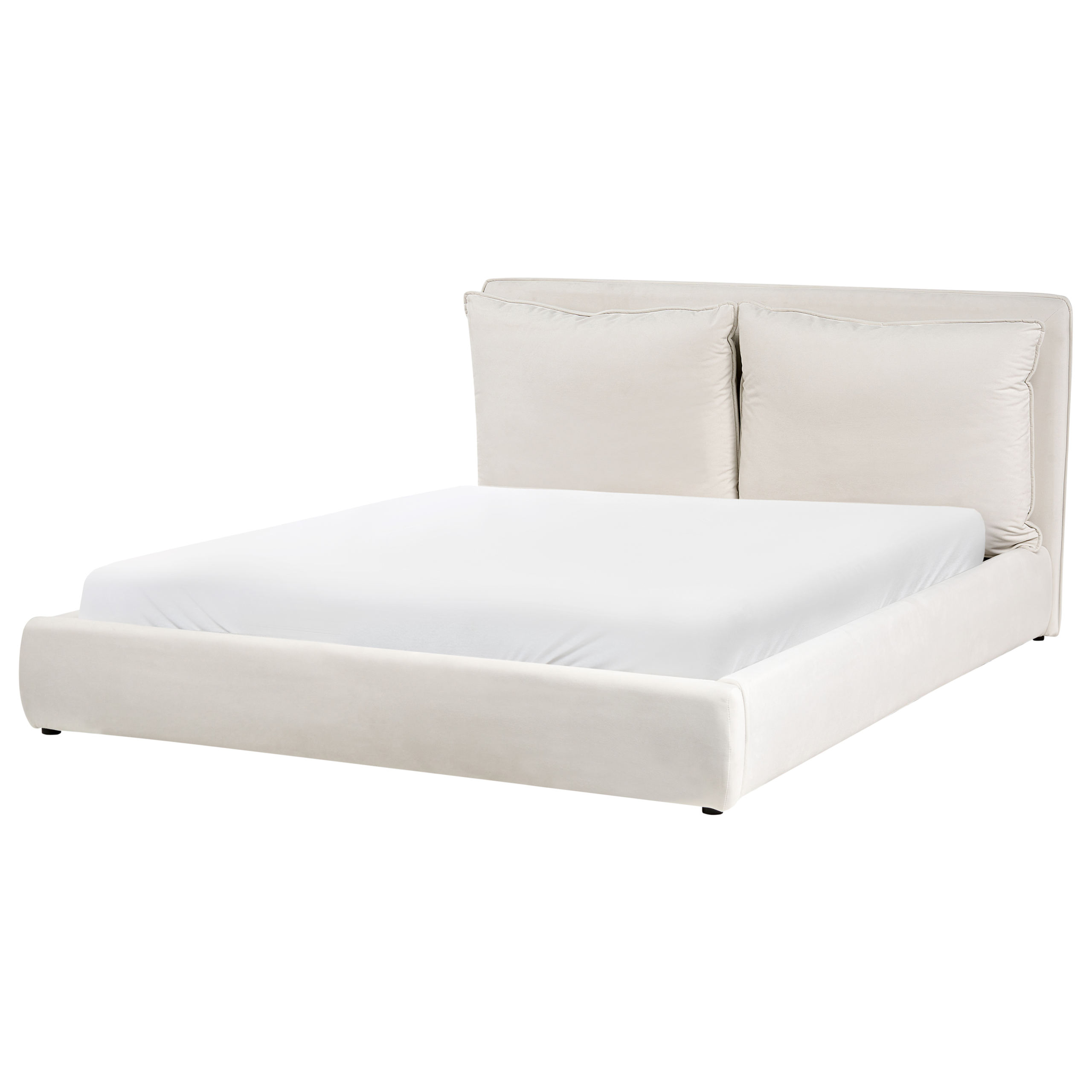 Säng med lamellram BAJONNA 160 x 200 cm Ljusbeige