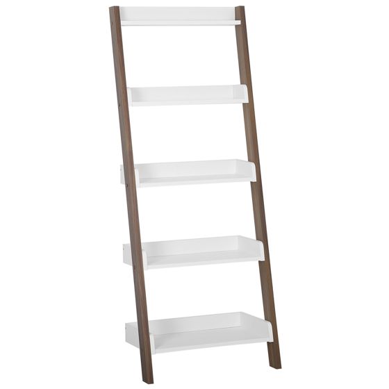 Öppen garderob med 5 hyllor MOBILE TRIO 164 cm Brun/ Vit