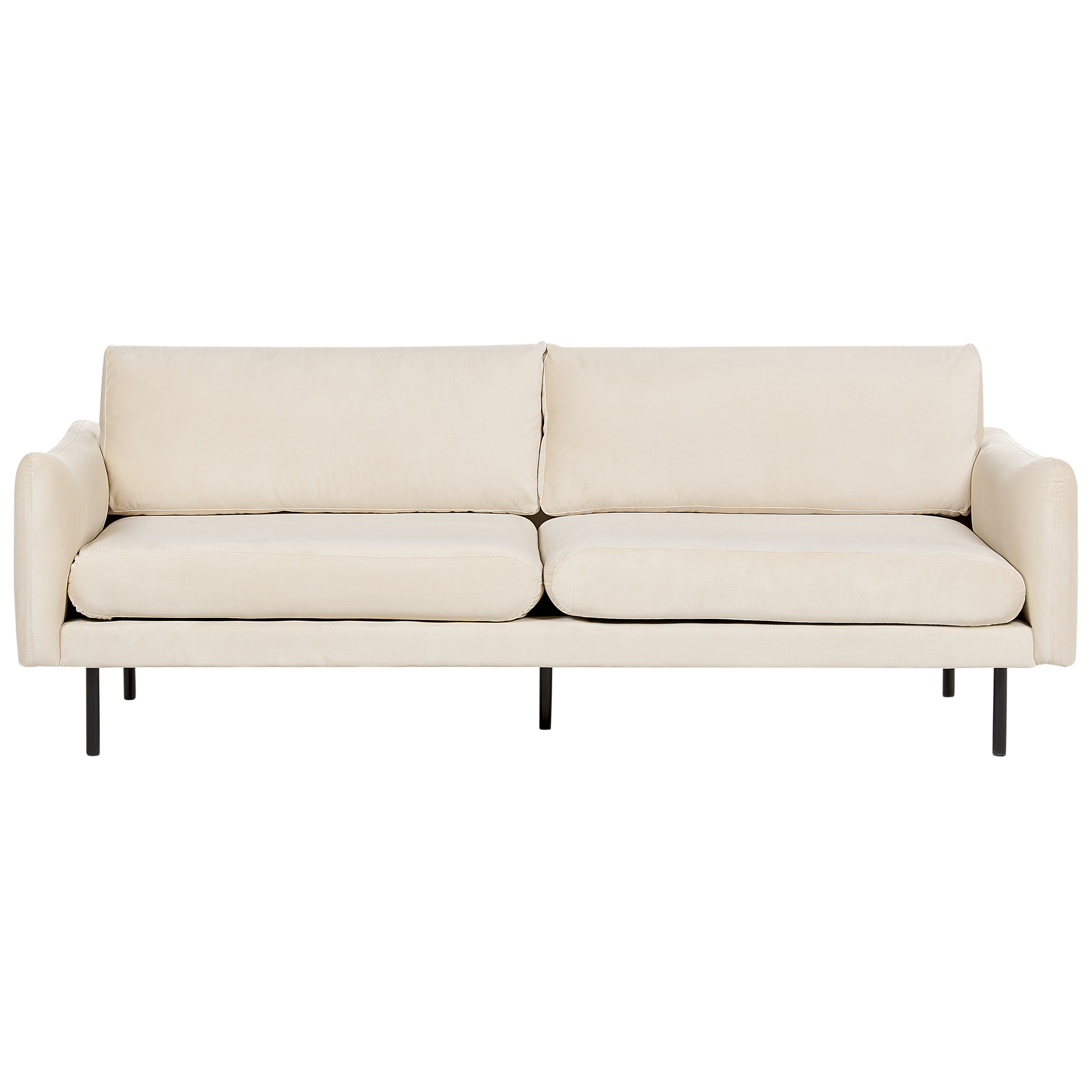 Soffa 3-sits VINTERBRO Sammet Ljusbeige