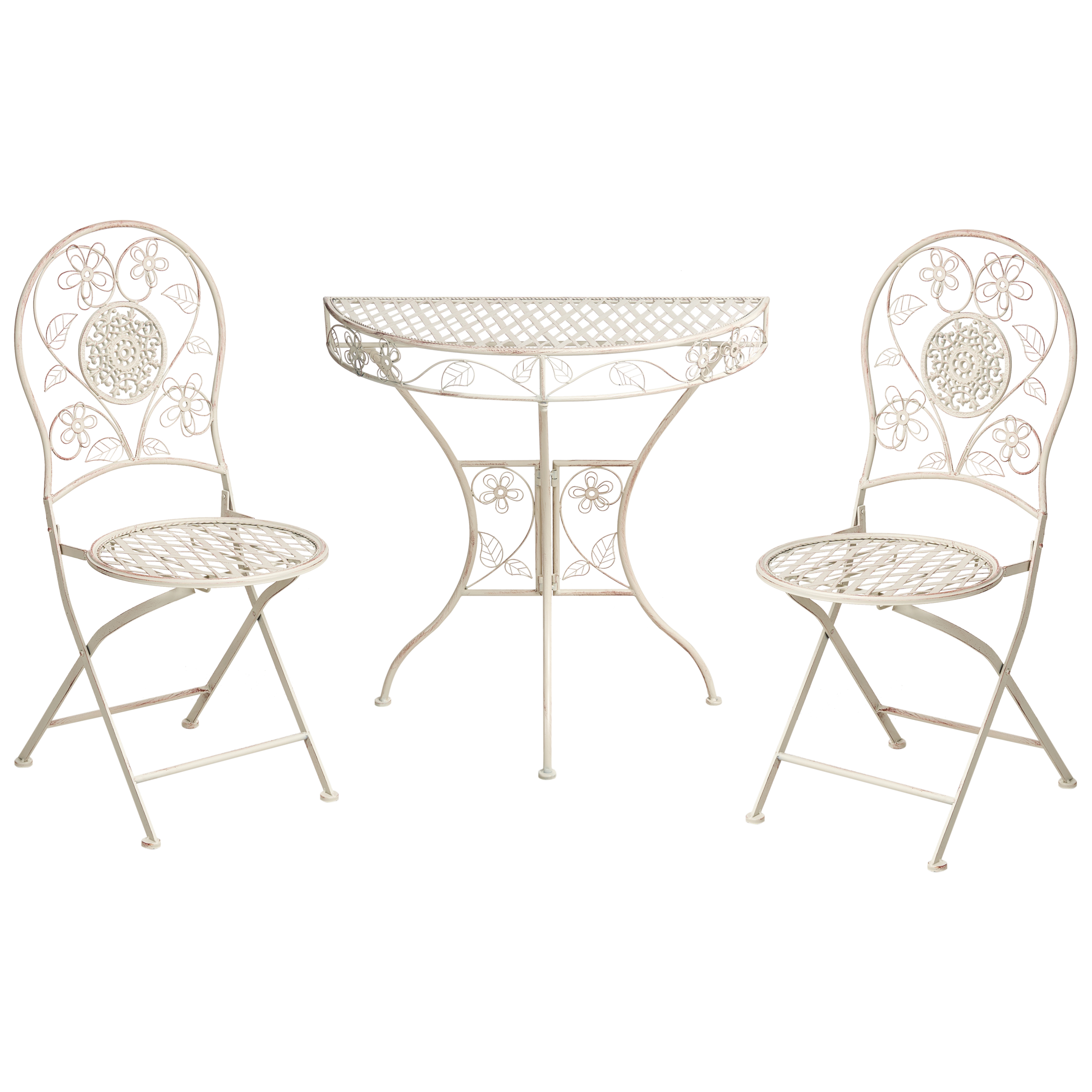 Caféset YAVIZA Metall Ljusbeige
