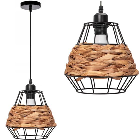 TOOLIGHT hängande taklampa APP989-1CP Svart 20x22,5x85cm