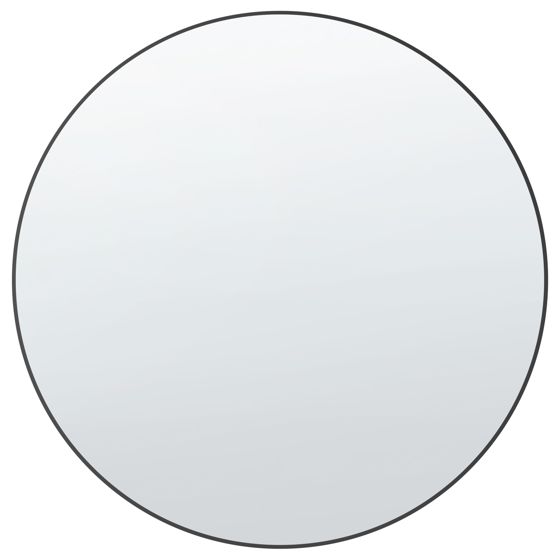 Väggspegel ANNEMASSE 80 cm 80 cm Metall Svart