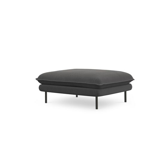 Soffbord POZZA II 106 cm 106 cm Terrazzoeffekt Svart
