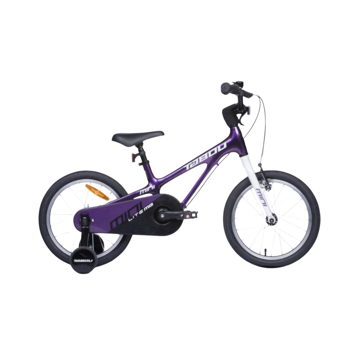 Tabou Mini Lite MG extra lätt barncykel, 18" lila/vit