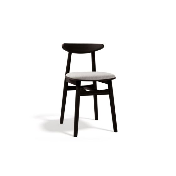 Cosmopolitan Design stolar, 2-pack, "Bony", 1-sits, 42 × 47 × 80 cm, BABEL, wengeben, ljusgrå