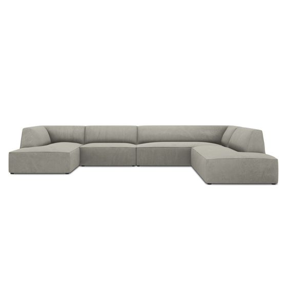Trädgårdssoffa 3-sits LORETELLO Beige Högervänd