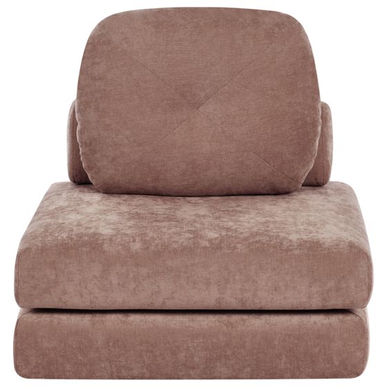 Enkel bäddsoffa OLDEN Chenille Brun