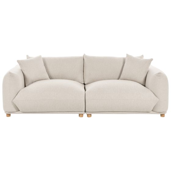 Soffa 3-sits LUVOS Ljusbeige