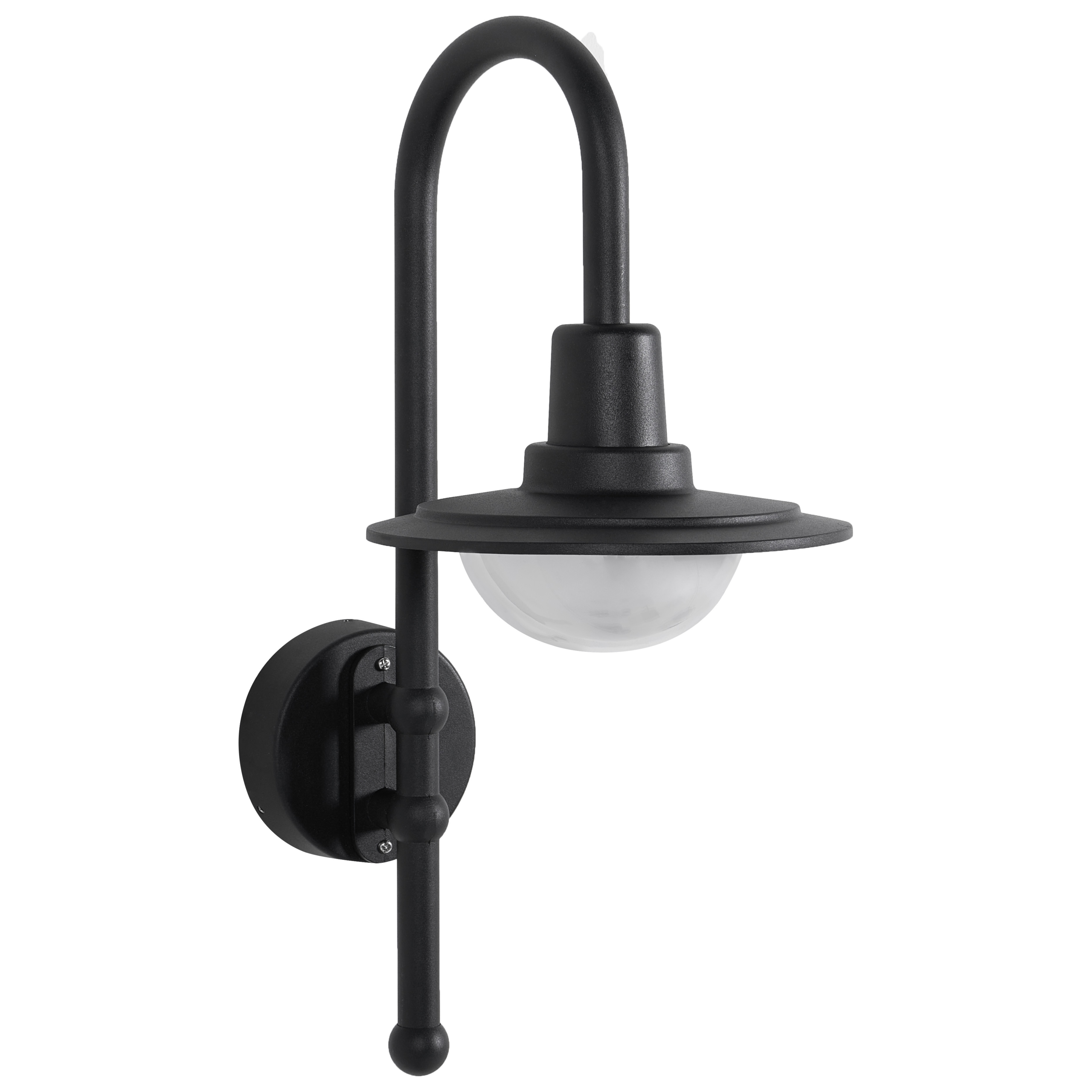 LED-vägglampa för utomhusbruk PORTELO Svart