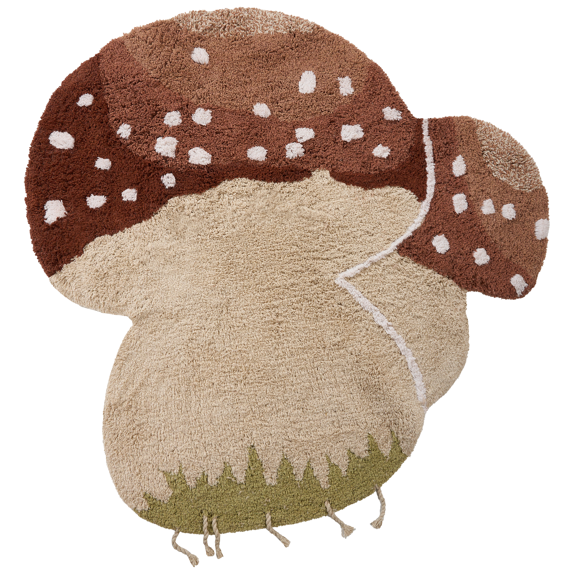 Barnmatta TOADSTOOL Ljusbeige 100 x 100 cm Bomull