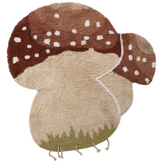 Barnmatta TOADSTOOL Ljusbeige 100 x 100 cm Bomull