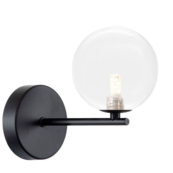 TOOLIGHT vägglampa APP1160-1W svart, 17x10x17cm