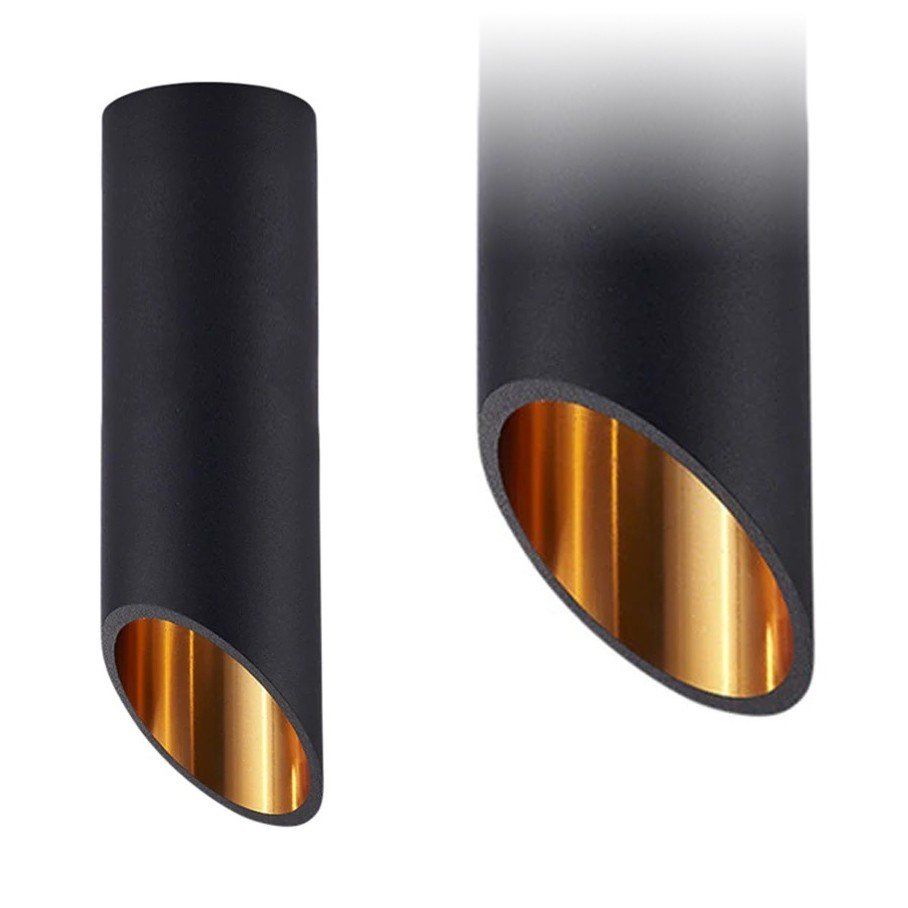 TOOLIGHT taklampa APP571-1C 20CM Svart/Guld 20x6x20cm