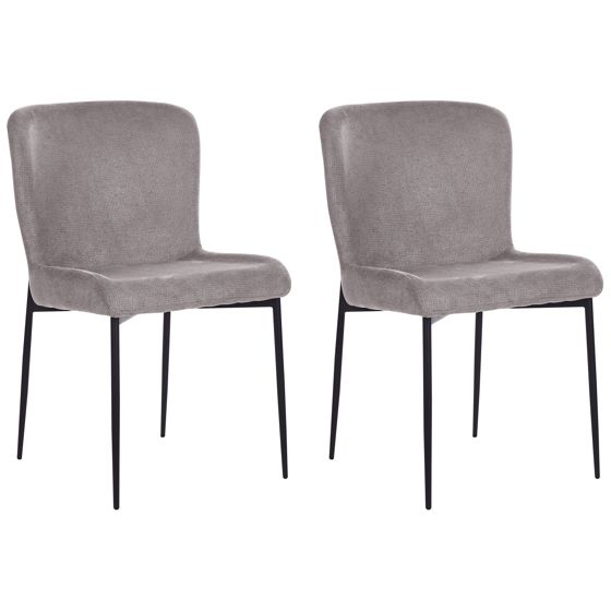 Set med 2 matstolar ADA Mörkgrå