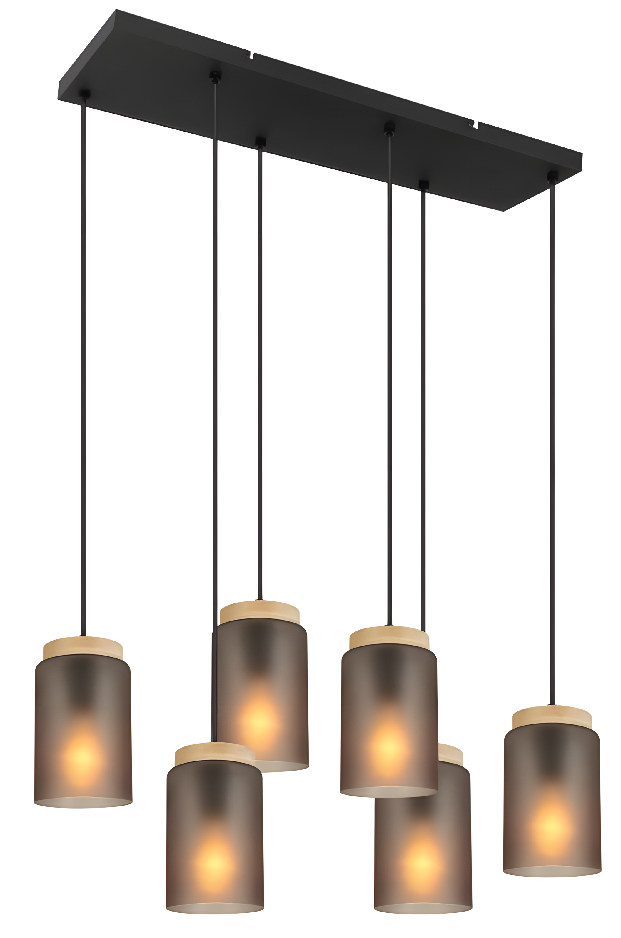 TOOLIGHT hängande taklampa APP1813-6CP Grå 73,5x73,5x16,5cm