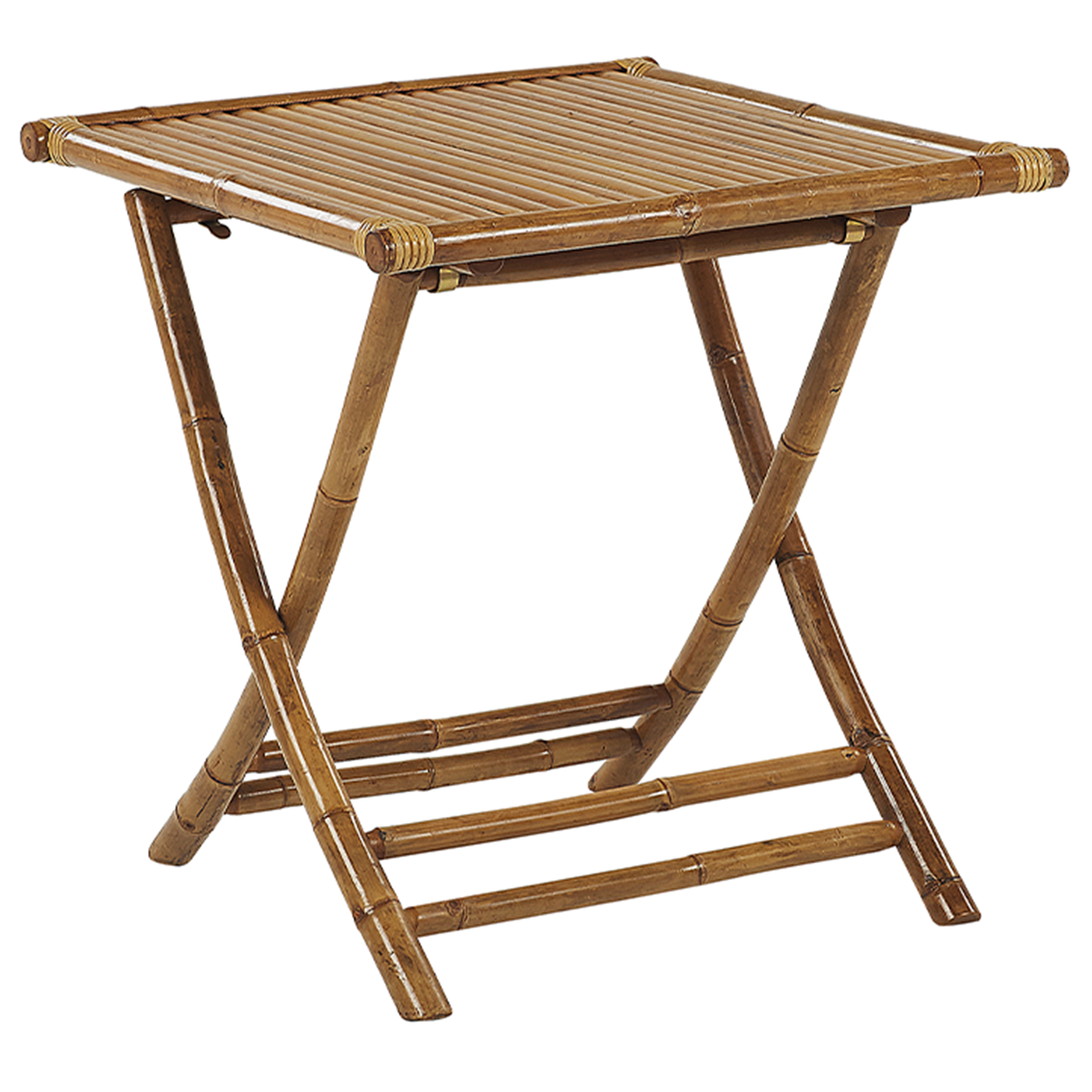 Bistrobord MOLISE 70 cm 70 cm Bambu Brun