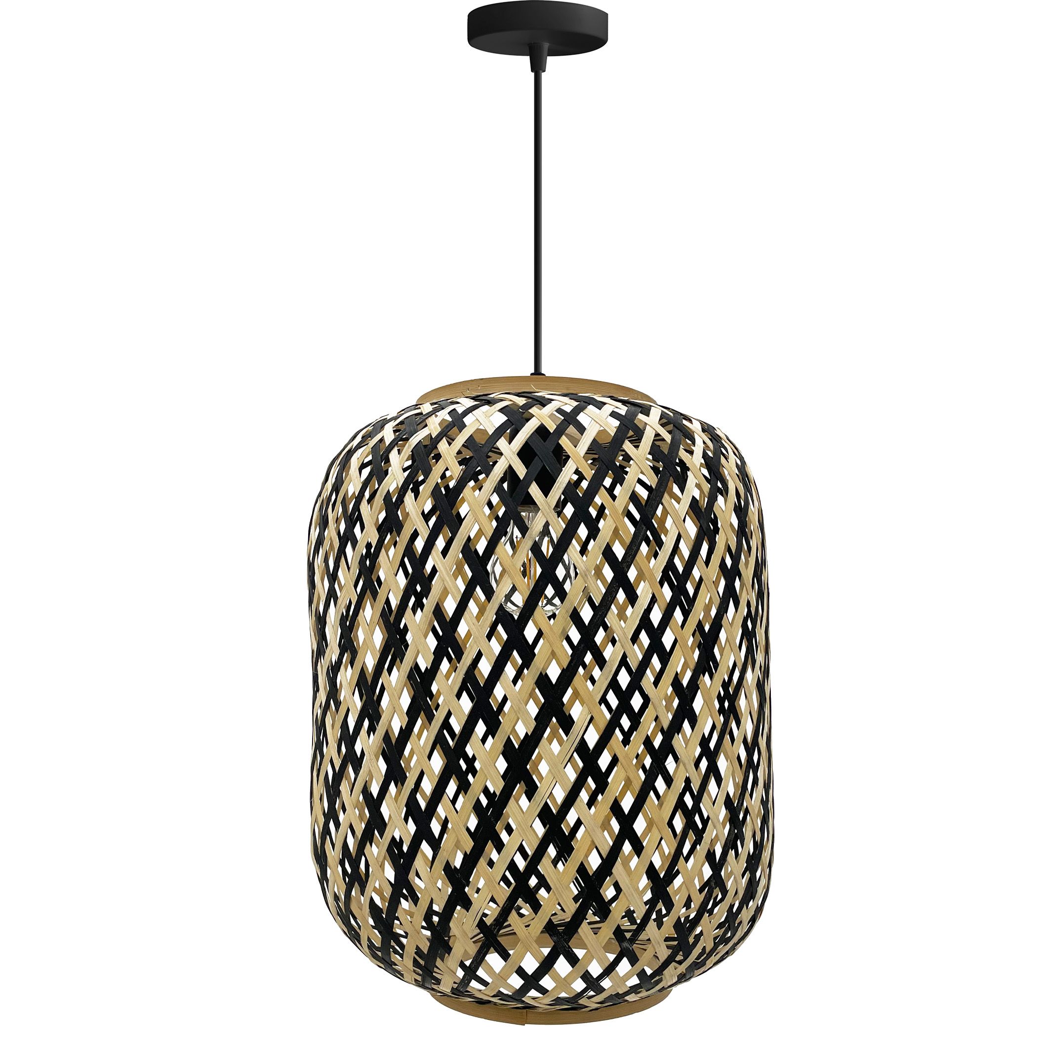 TOOLIGHT hängande taklampa APP1312-1CP BOHO Svart 31x31x40cm