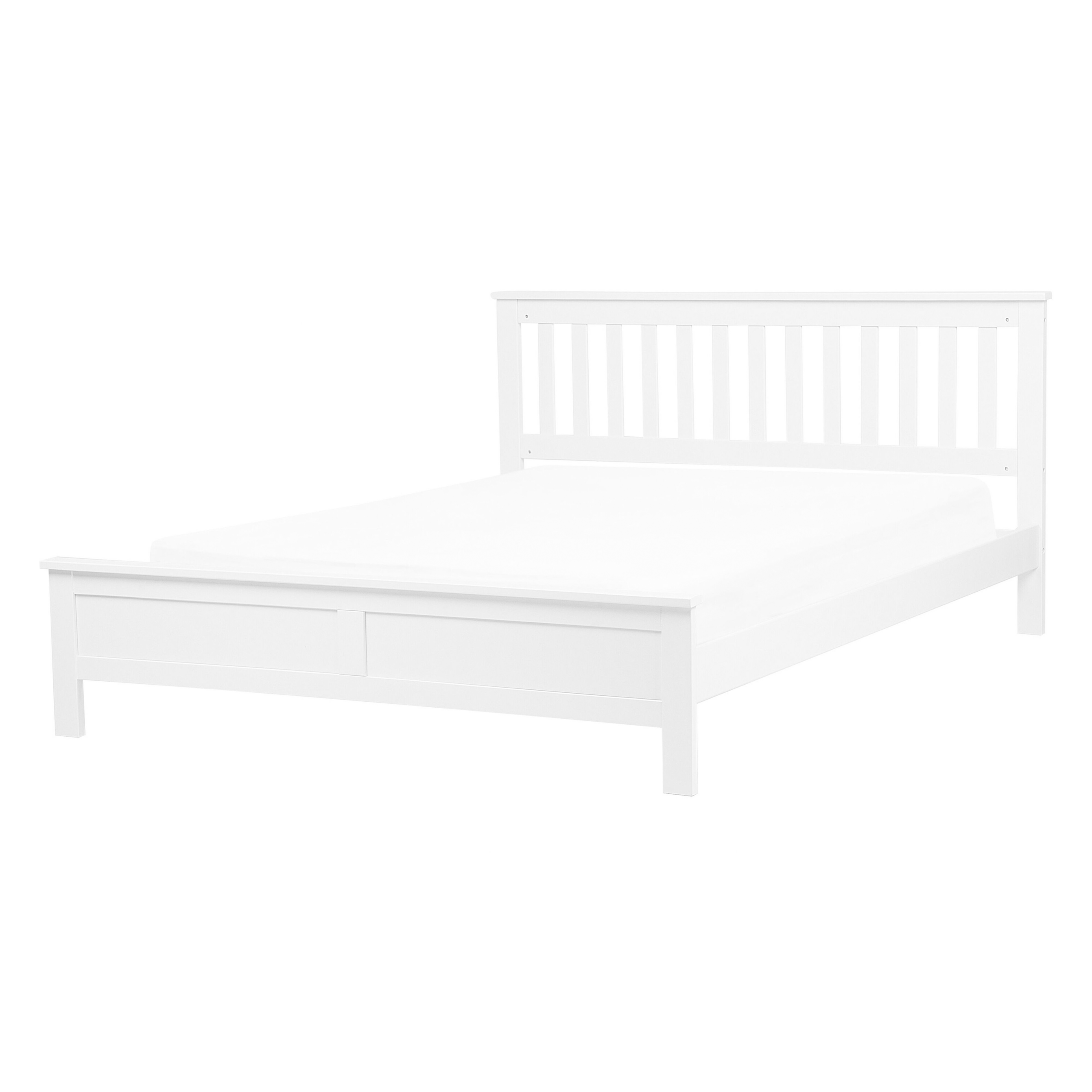Säng med lamellram Furu MAYENNE 140 x 200 cm Vit