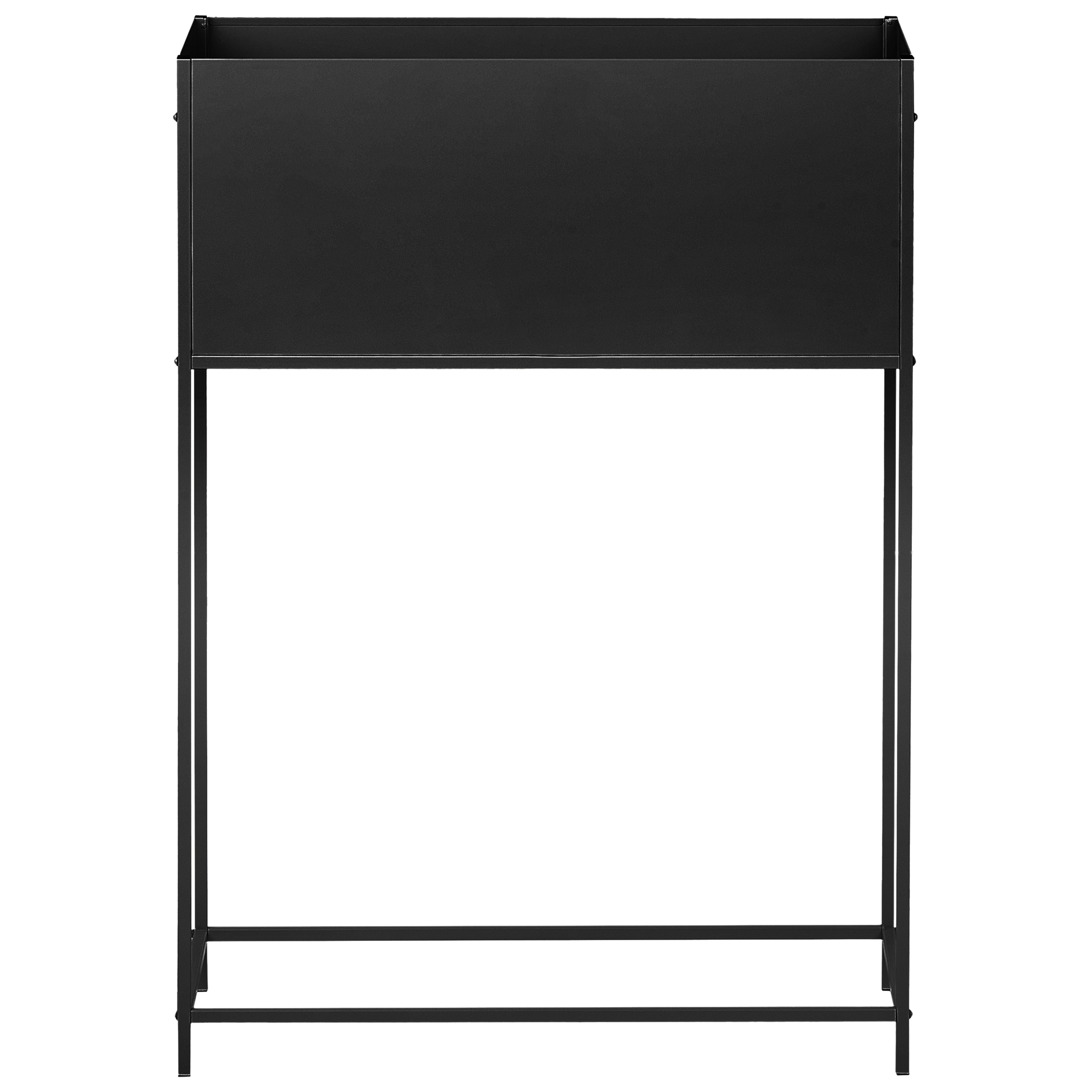 Upphöjd växtkruka TAPIEN 70 cm Metall Svart