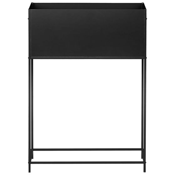 Upphöjd växtkruka TAPIEN 70 cm Metall Svart