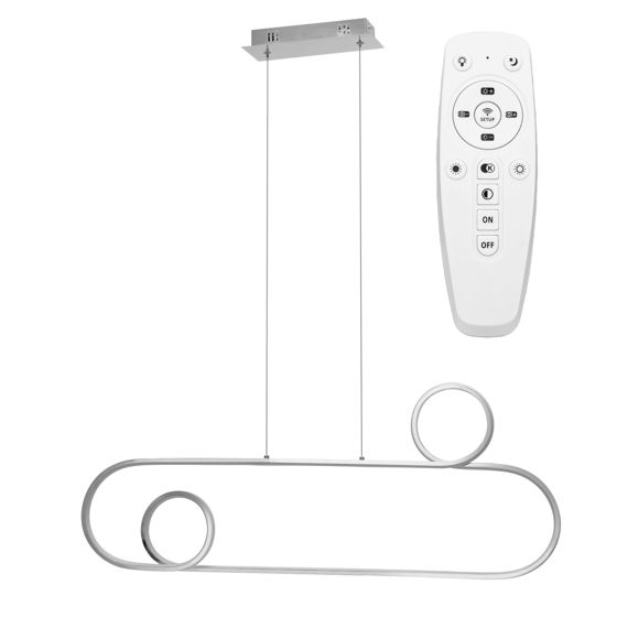 TOOLIGHT hängande taklampa LED APP810-CP Krom 90x90x85cm