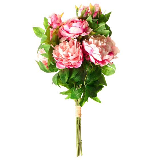 Konstgjord blomsterbukett COLARES 62 cm Rosa