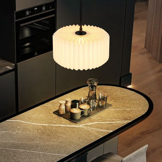 NETTLIFE Pendellampa matbord vintage hänglampa - pendellampa vardagsrum matsal lampa 1 låga vit