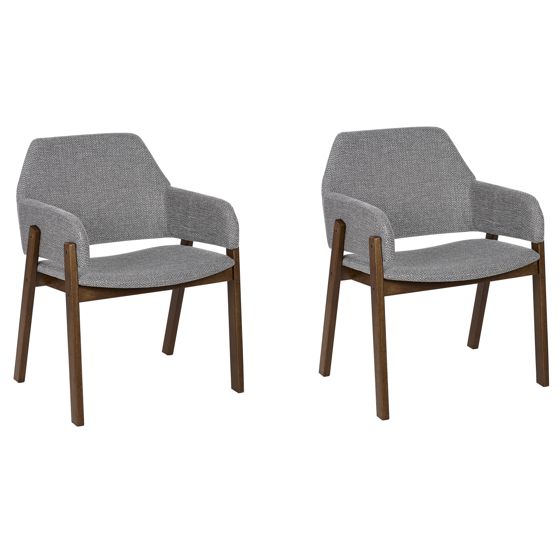 Set med 2 matstolar ALBION Grå