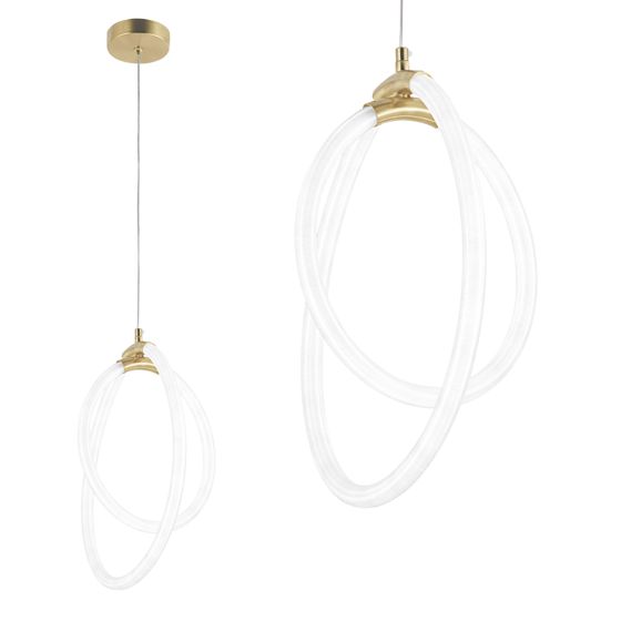 TOOLIGHT hängande taklampa LED G019-CP Guld 43x22x43cm