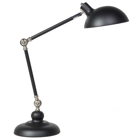 Skrivbordslampa MERAMEC Justerbar Metall Svart