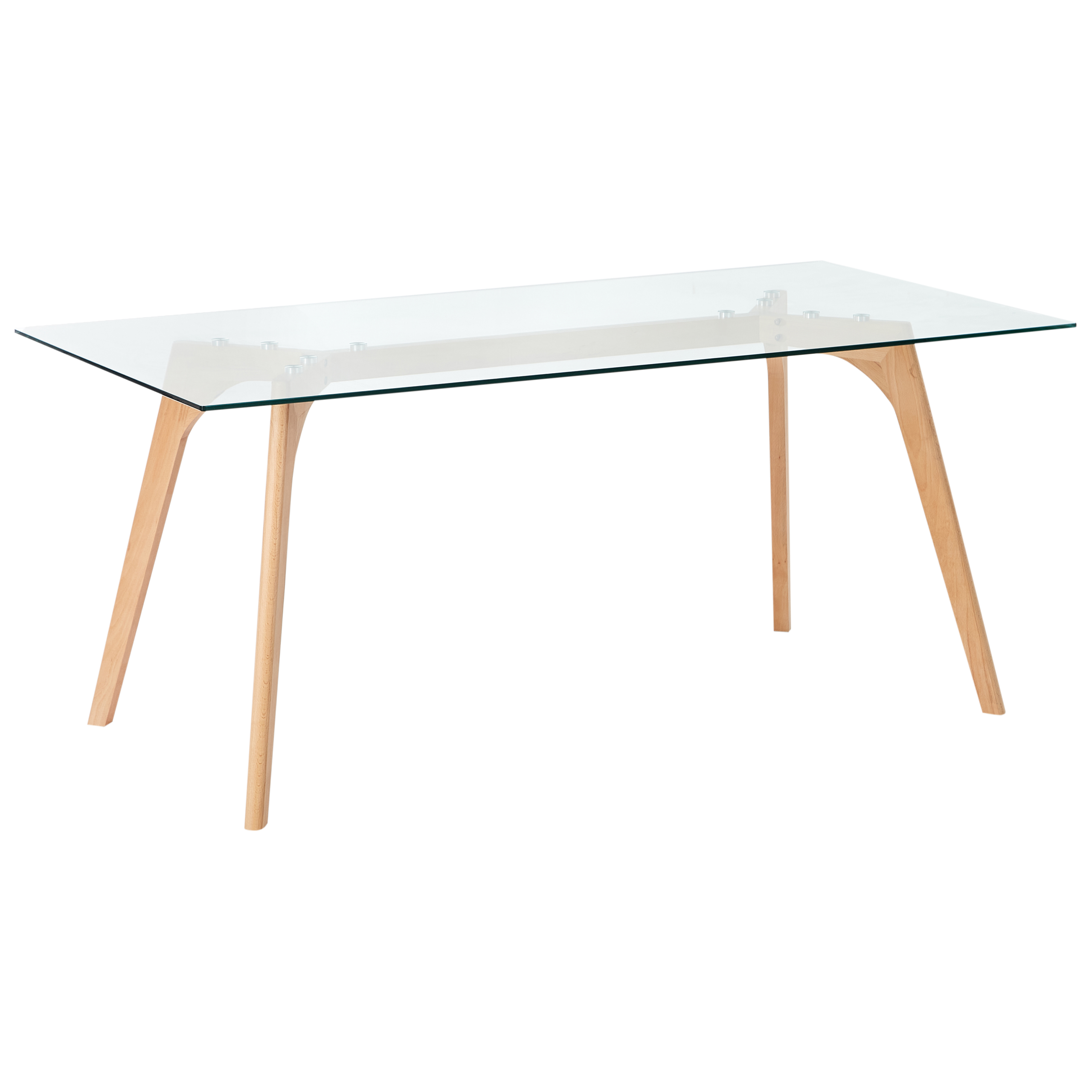 Matbord HUDSON Transparent 180 cm 90 cm Härdat glas