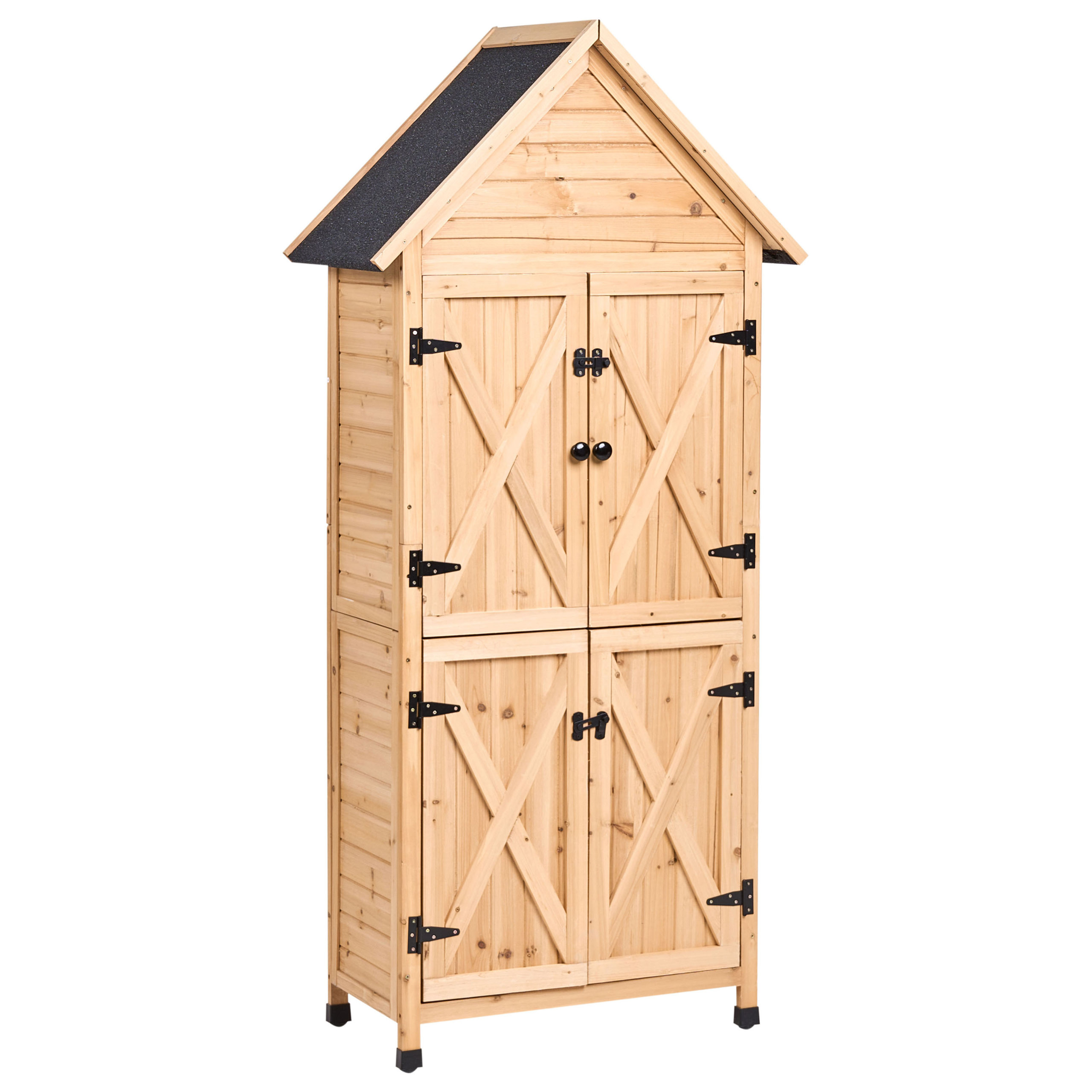 Redskapsförråd SENIGA 85 cm 46 cm Granträ Naturlig