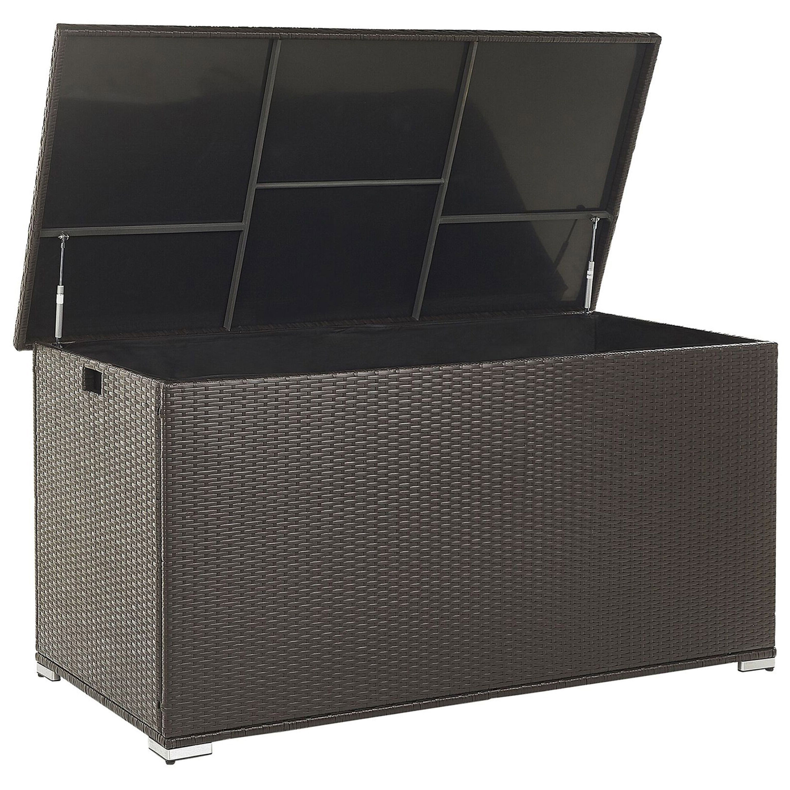 Förvaringslåda MODENA 155 cm 75 cm Konstrotting Brun