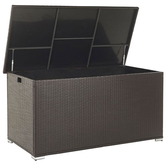 Förvaringslåda MODENA 155 cm 75 cm Konstrotting Brun