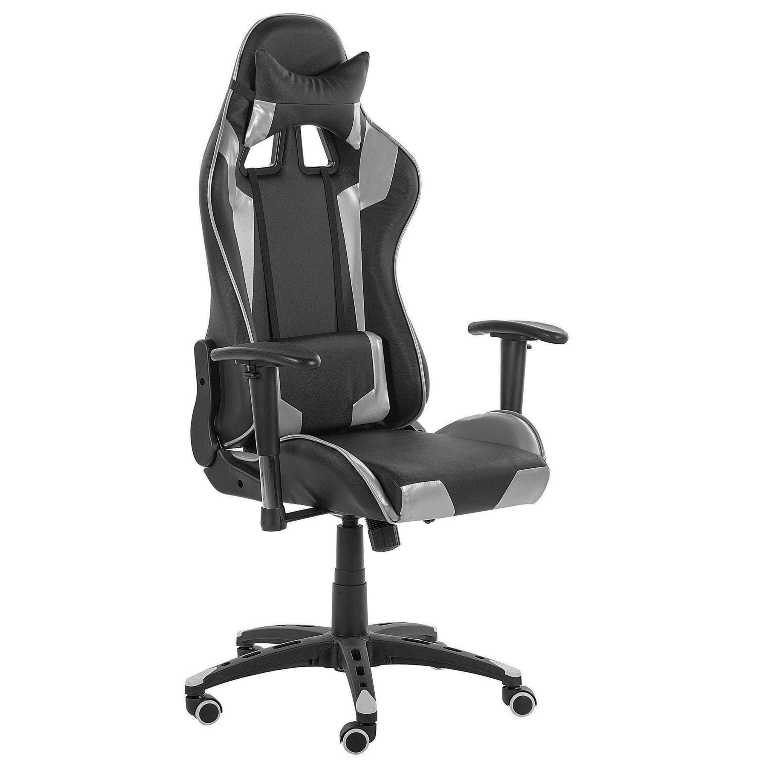 Gamingstol KNIGHT Konstläder Silver