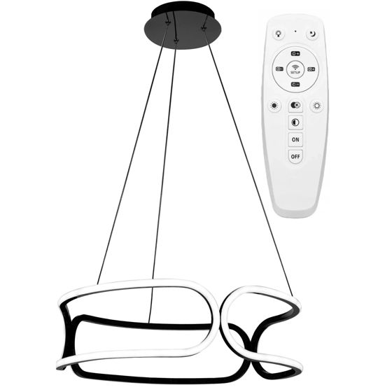 TOOLIGHT hängande taklampa LED APP790-CP TRIO Svart 56x56x18cm
