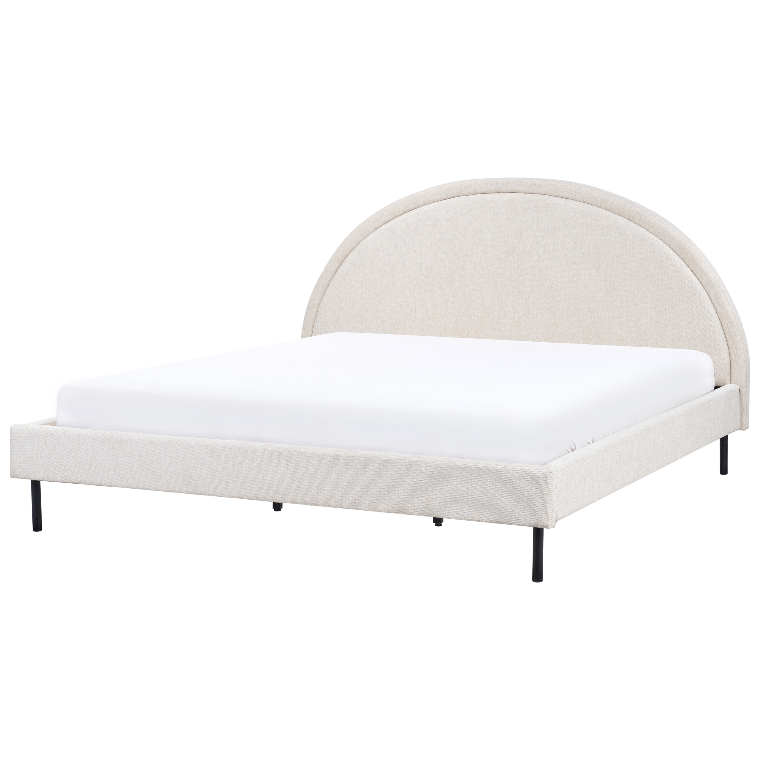 Säng med lamellram MARGUT 180 x 200 cm Ljusbeige