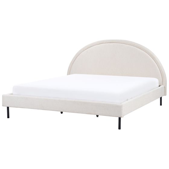 Säng med lamellram MARGUT 180 x 200 cm Ljusbeige