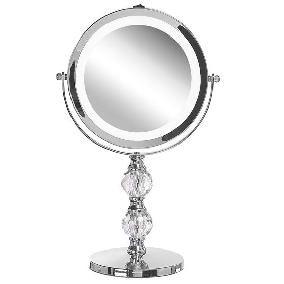 Sminkspegel LED CLAIRA Silver