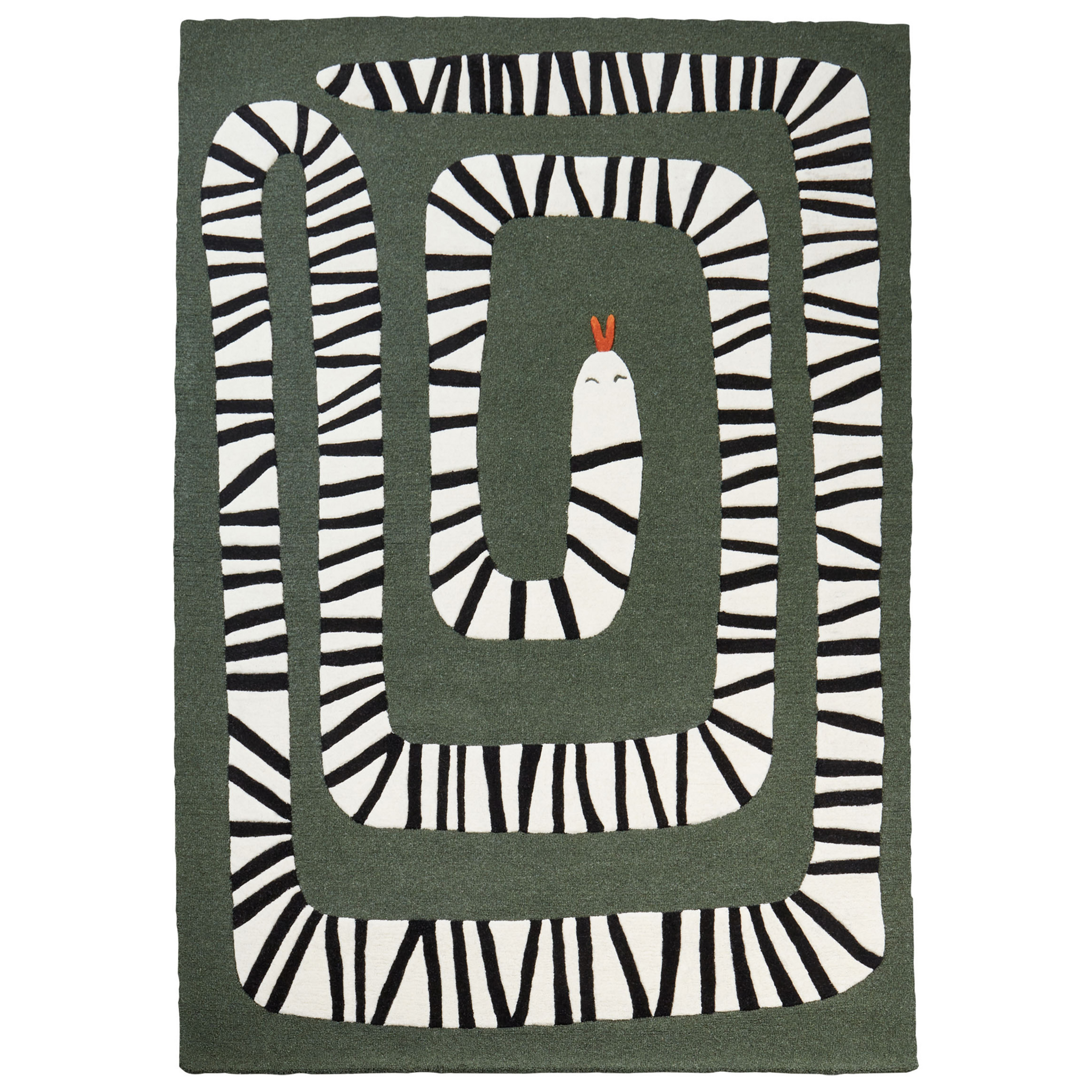 Matta OKAPI Mörkgrön 160 x 230 cm
