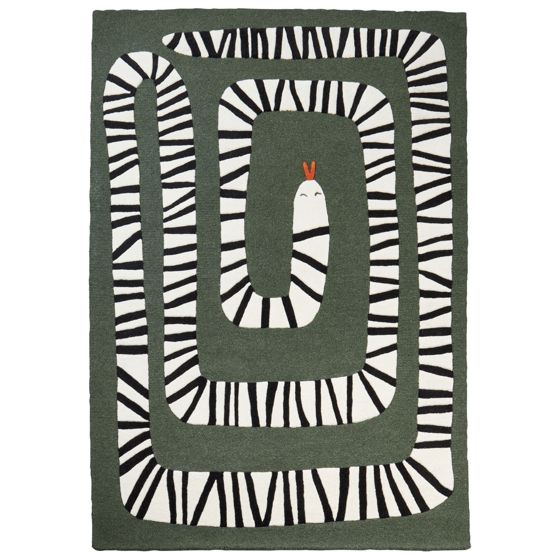 Matta OKAPI Mörkgrön 160 x 230 cm