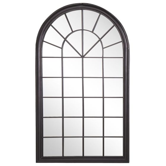 Väggspegel TREVOL 77 cm 130 cm Metall Svart