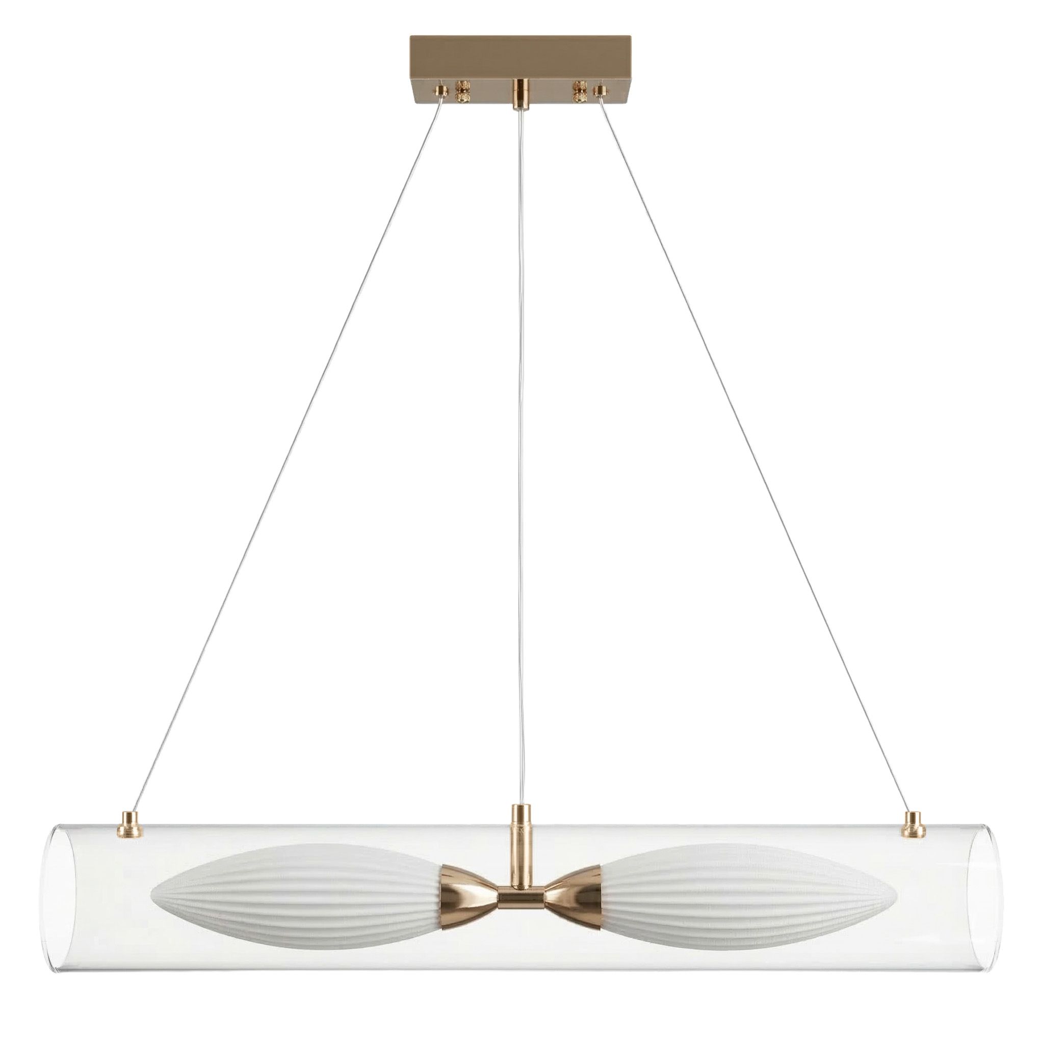 TOOLIGHT hängande taklampa G152-2CP Guld 58x10x11cm