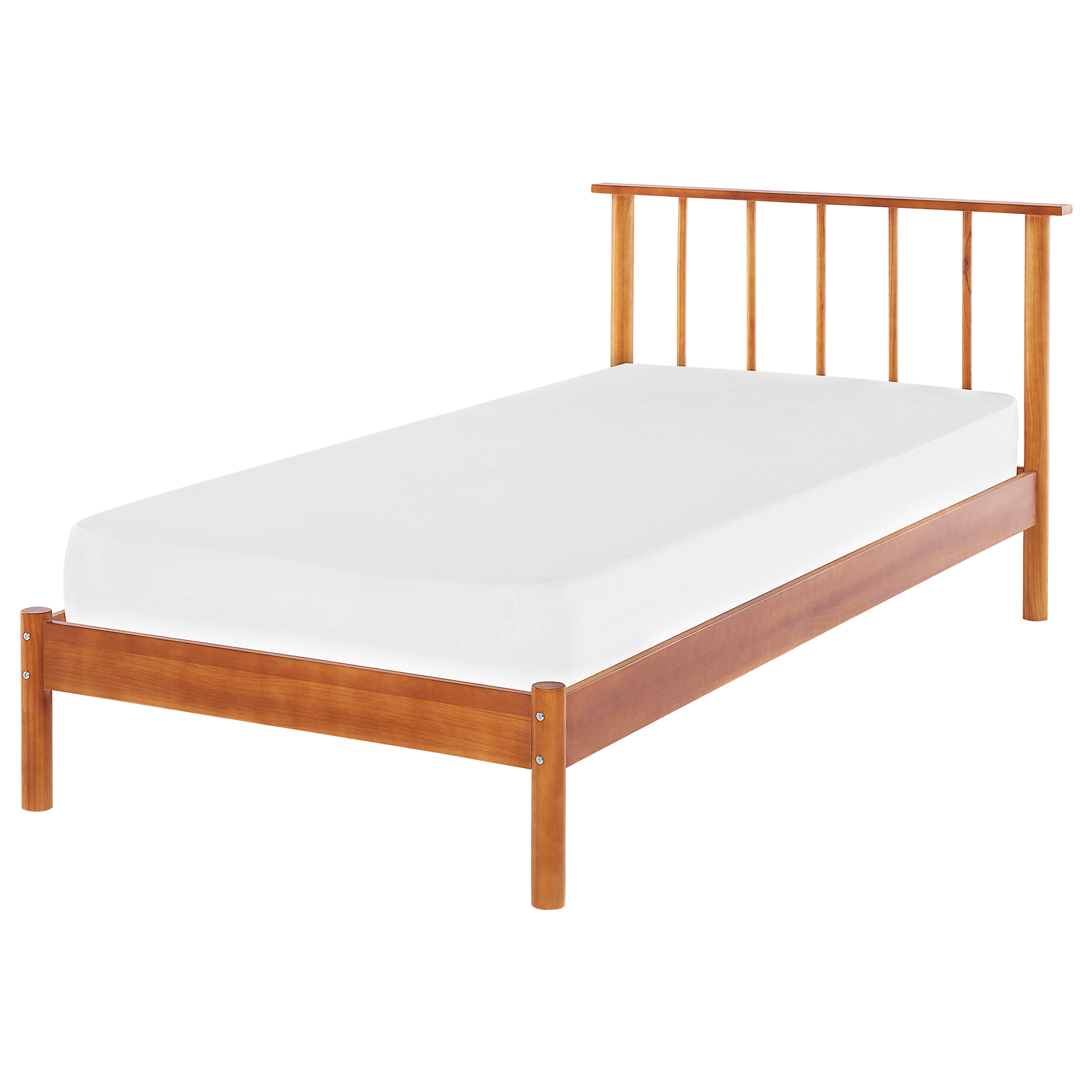 Säng med lamellram Furu BARRET 90 x 200 cm Brun